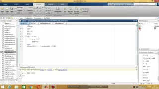 Matlab Ders 10 while for num2str rem 2015