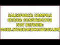 Compile Error Constructor not defined