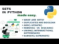Sets in Python Made Easy Python Made Easy Series Codelligent