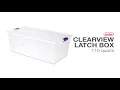 Sterilite 110 Quart Clearview Latch Box