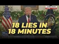 Trump's 18 Worst Lies from his Blundering 18 Minute Speech