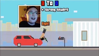 Playing Run 3 and Rooftop Snipers Poki com
