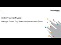 OrthoTrac Making a Current Only Balance Adjustment Help Demo