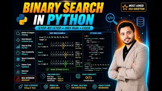 ADVANCED DSA Binary Search in Python Crack Interviews with logN thinking