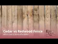 Cedar vs Redwood Fencing Cost Comparison Guide 2025