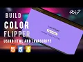 COLOR FLIPPER random color generator Using Html CSS and JavaScript Build by Code With WJ 2024