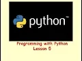 GCSE Python Programming 5 -