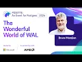 The Wonderful World of WAL POSETTE An Event for Postgres 2026