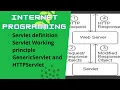 Internet Programming Anna University Syllabus Servlet Introduction Servlet definition Servlet