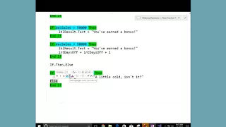 CISC 181 Visual Basic Chapter 4
