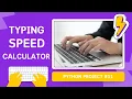 python project 11 Typing speed calculator