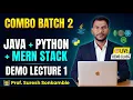 Demo Kuliah 01 Kelas Combo Java Python MERN Stack
