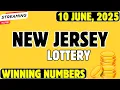 New Jersey Midday Lottery Results For - 10 Jun 2025