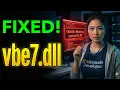 Fix vbe7 dll VBA Error