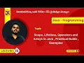 16 Java Scope Lifetime Operators and Arrays in Java Practical Guide Examples