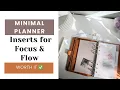 Minimalist Planner Inserts for 2026 Focus Productivity