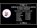 Download Lagu Kumpulan Surat Pendek Al quran, At-Takasur sampai An-Naas - Qori Syeikh Saad Al-Ghamdi
