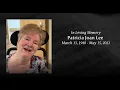 The Memorial Service of Patricia Lee