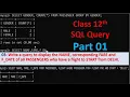CBSE Board SQL SQL 5 Marks Question CBSE class-12 Previous year questions and answers Part 01