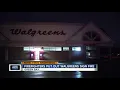Walgreens sign fire