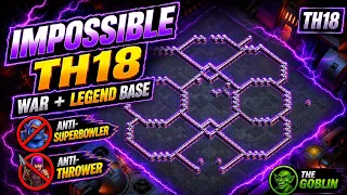 These TH18 Bases Are IMPOSSIBLE to 3-Star Top 15 War Legend Bases Th18 War Base Anti Meta