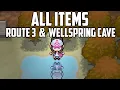 EVERY Item Location in Route 3 Wellspring Cave - Pokemon Black White