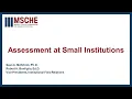 Small Institutions and Assessment