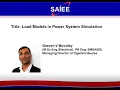 SAIEE Load Research Chapter Load Models in Power System Simulation
