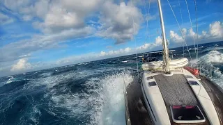Will the boat flip? The worst pass entry into an atoll so far – EP 157 Sailing Seatramp