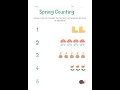 Spring Counting Worksheet in Colorful Illustrative Style 1