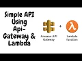AWS API Gateway AWS Lambda AWS Cloud front