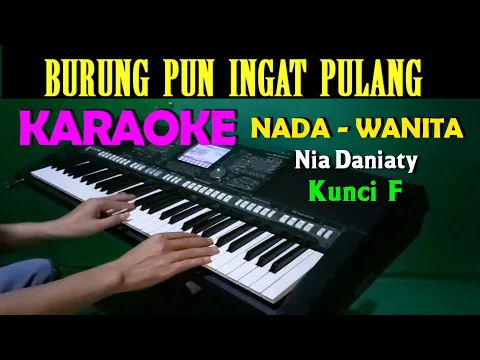 Download MP3 BURUNG PUN INGAT PULANG - Nia Daniaty | KARAOKE Nada Wanita || F=DO