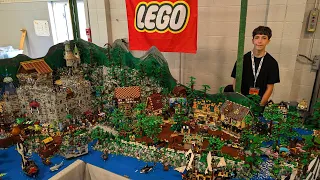 Huge LEGO Castle Village at Le Sommet de la Brique 2025