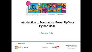 Tutorial Geir Arne Hjelle - Introduction to Decorators Power Up Your Python Code