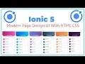 Ionic 5 Angular 12 Modern UI List Page With ion-segment
