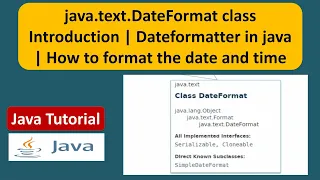 java text DateFormat class Introduction Dateformatter in java How to format the date and time