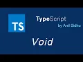 Typescript tutorial for beginners Void function