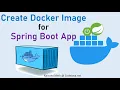 Create Docker Image for Spring Boot Application Containerizing Spring Boot App