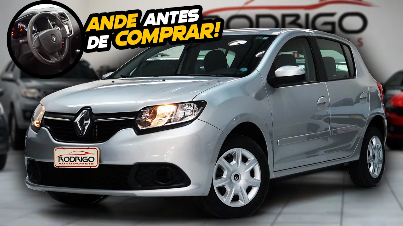 ECONÔMICO, ESPAÇOSO E ACESSÍVEL! ANDEI no SANDERO da Rodrigo Automóveis e me SURPREENDI!