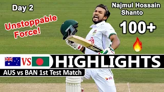 Australia vs Bangladesh 1st Test Match Day 2 Highlights 2026 Aus Vs Ban Highlights