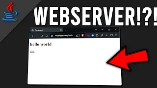 WEBSERVER in JAVA simple easy