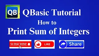 QBasic Program to Print the Sum of Integers using Do Loop Do Loop in QBasic in Hindi