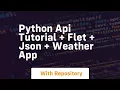 Python api tutorial flet json weather app