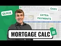 Mortgage Calculator WITH Extra Payments Google Sheets