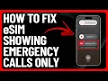 How To Fix eSIM Showing Emergency Calls Only How To Troubleshoot eSIM Showing Emergency Calls Only