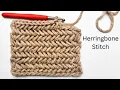 The HERRINGBONE STITCH Crochet Stitches Tutorial
