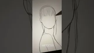 How I DRAW hair with Ponytail Timelapse