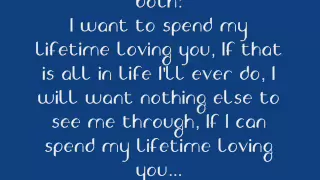 Download I want to spend my lifetime loving you (with lyrics) MP3