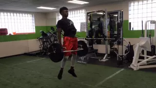 Rutgers WR Mohamed Jabbie workout