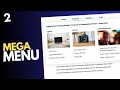 Design A Responsive Mega Menu Using HTML CSS and JavaScript Part 2